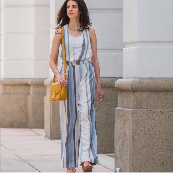 Free People Pants - Free People My Kind of Woman Blue Jumpsuit 4